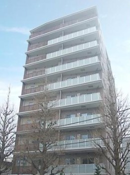 建物外観　鉄筋コンクリート造のがっちりとした建物。