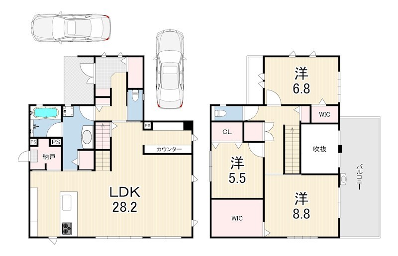 涼風町 戸建の間取り写真