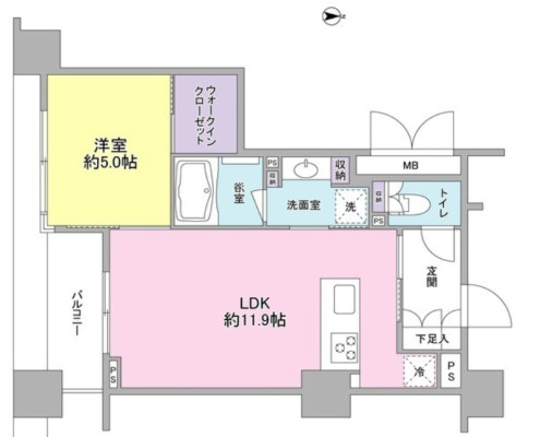 コンフォリア新川の間取り写真
