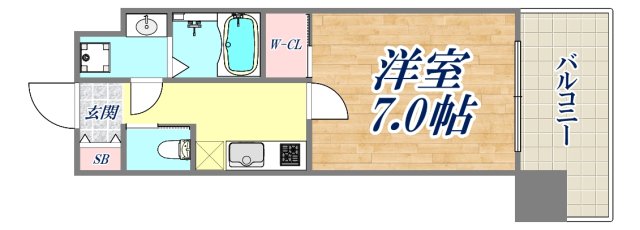 セレニテ三宮リアンの間取り写真