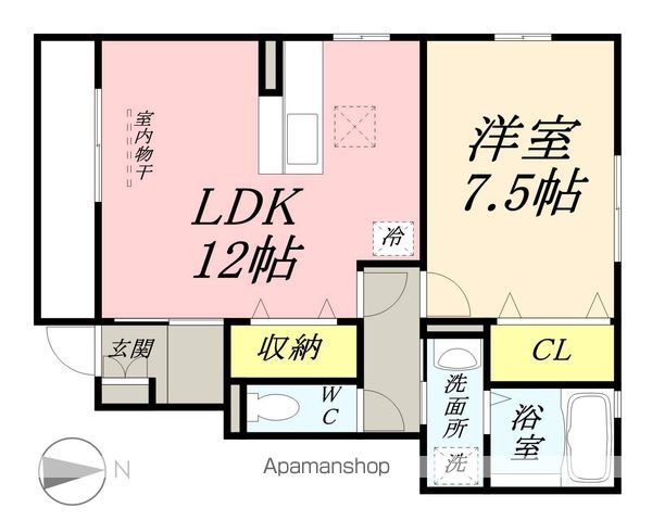 ＪＲ吉備線 備前三門駅 徒歩2分 2階建 築17年の間取り写真
