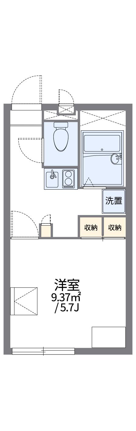 レオパレスコージィーコートの間取り写真