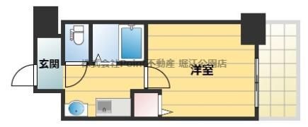 ＪＲ大阪環状線 福島駅 徒歩5分 11階建 築25年の間取り写真