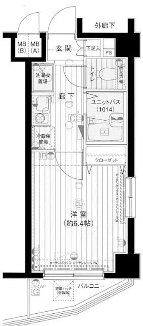 東京メトロ南北線 麻布十番駅 徒歩9分 8階建 築26年の間取り写真