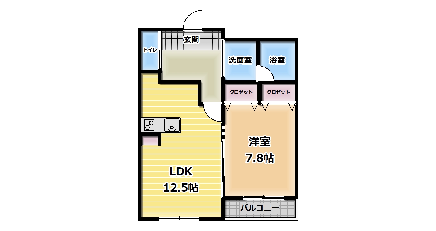 富士市川成新町のマンションの間取り