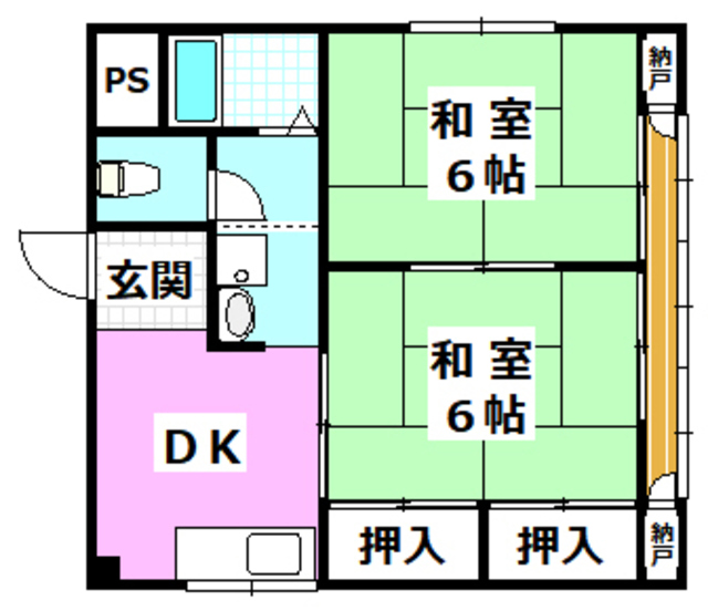 茨木市駅前のマンションの間取り