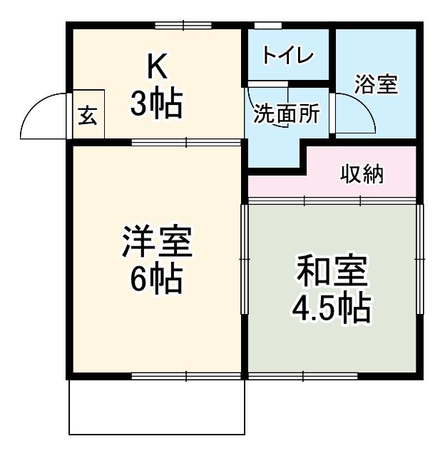 寿ハイツの間取り