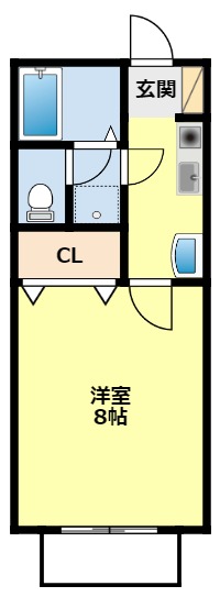 豊田市前山町のアパートの間取り