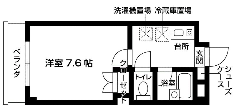 リバーウエストの間取り