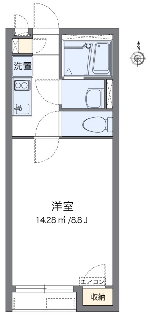 神奈川県座間市緑ケ丘２（アパート）の賃貸物件の間取り