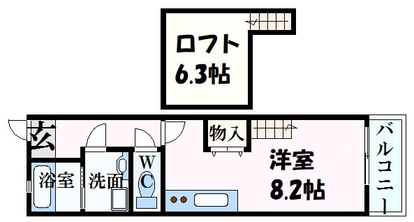 アメニティ江波の間取り