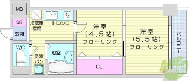 【リビングステージ東仙台の間取り】