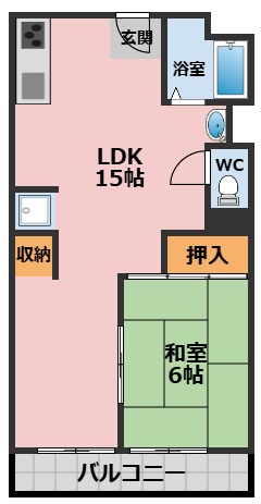 マンション川東の間取り