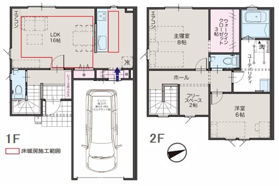 リースorレント／スターティングホーム上小泉C棟の間取り