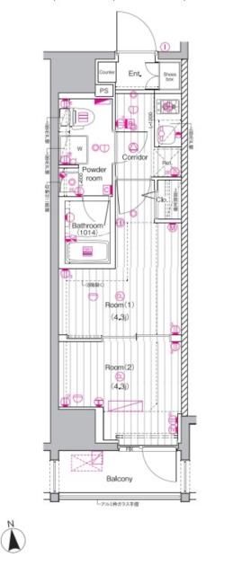 PREMIUM　CUBE　上野の間取り