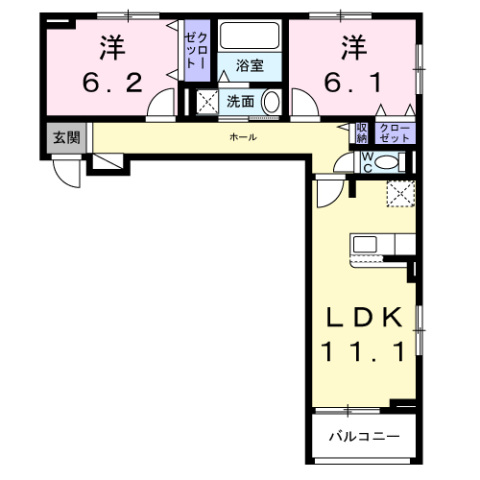 グレース讃良の間取り