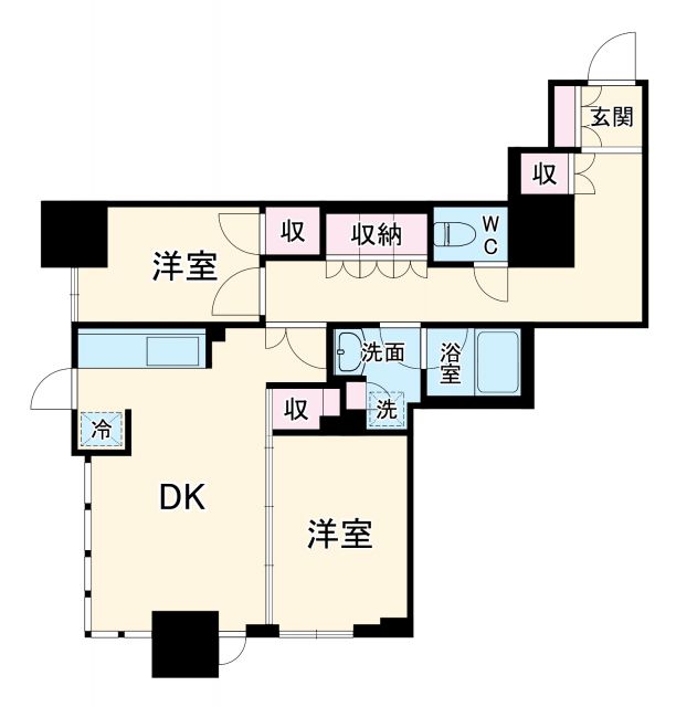 ローレルタワー堺筋本町の間取り