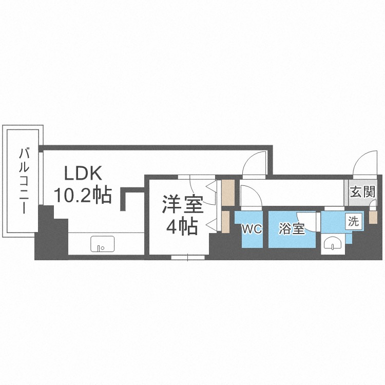 【ラ・クラッセ札幌シティイーストの間取り】