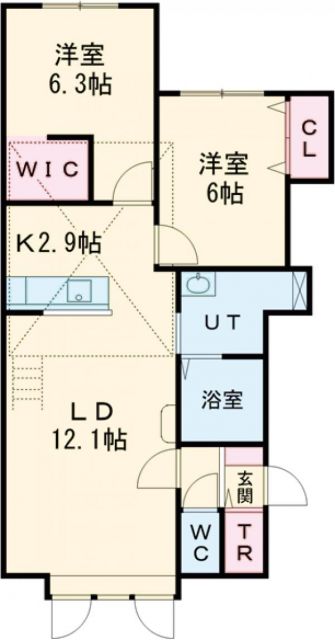 ディオ（士別東５－１新築ＭＳ）の間取り