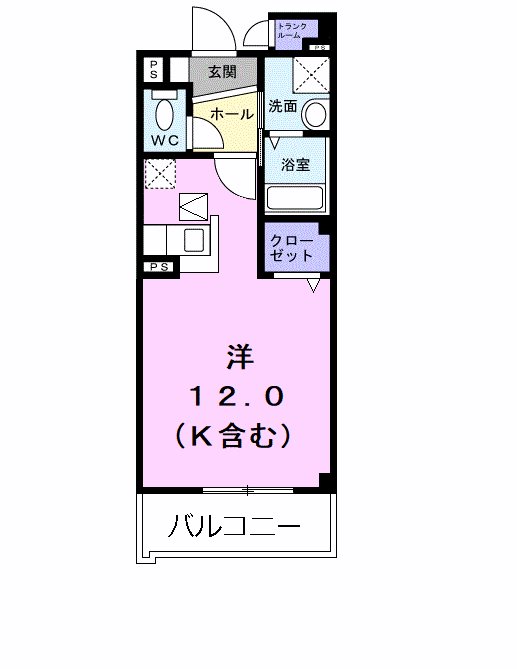 サンリッツ高宮Ｃの間取り