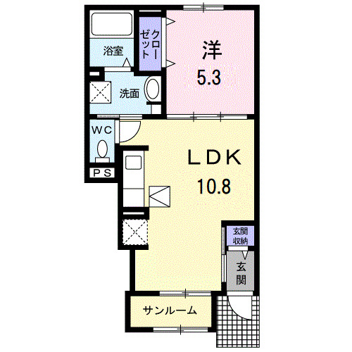 奥州市江刺愛宕字梁川新築の間取り