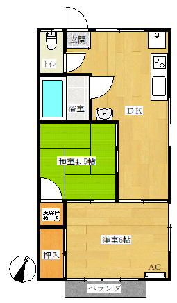 ハイツ喜寿の間取り