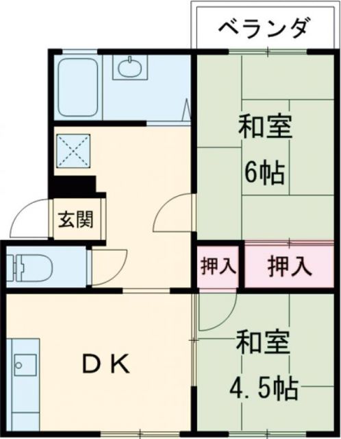 荒木ハイツの間取り