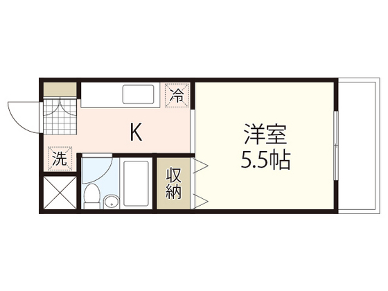 【広島市中区光南のマンションの間取り】