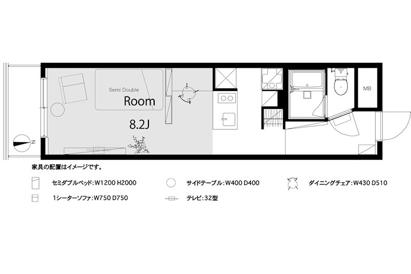 ダイアパレス東神田IIの間取り