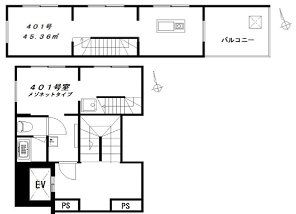 国分寺市本町のマンションの間取り