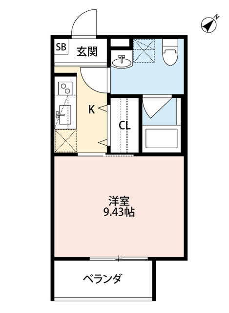 堺市堺区錦之町西のアパートの間取り