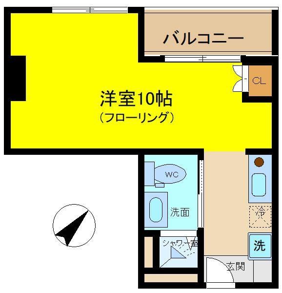 町田市中町のマンションの間取り