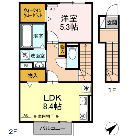 【セジュール　ルピナスの建物外観】