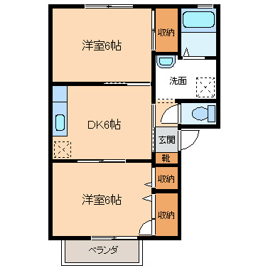 エスポワール秋桜Ａの間取り