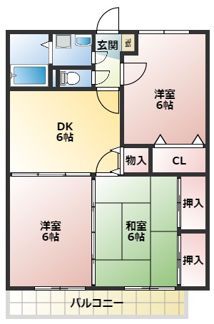 シーサイドビレッジ岩月の間取り