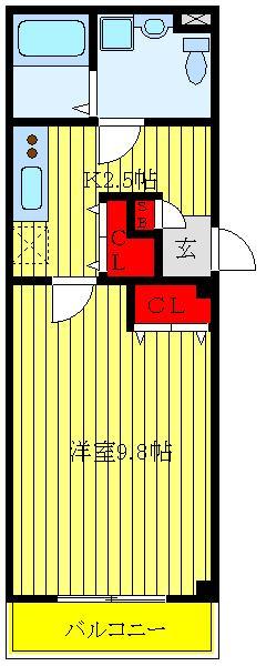 ヴェージュ　ソレイユの間取り