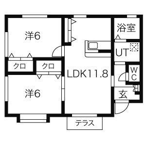 クローバーフォーの間取り