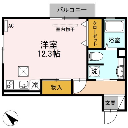 シャルマン深江　A棟の間取り