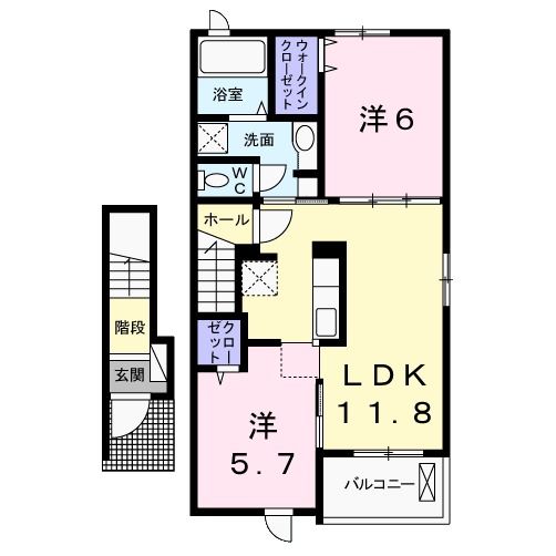 シティアサヒフロントの間取り