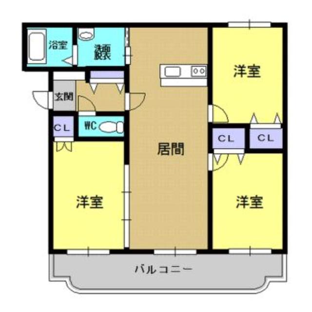 グランソレイユ屯田の間取り