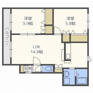 【グレース朋友の間取り】