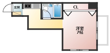 富田林市若松町西のマンションの間取り