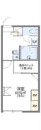 レオパレスアルト中島の間取り