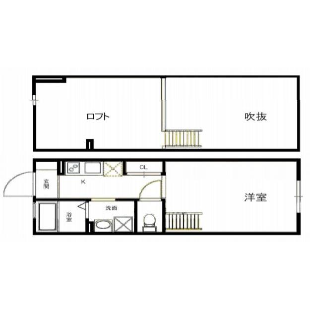 テクノメゾン太子橋の間取り