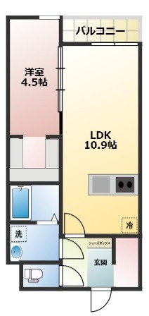 仮)玉島爪崎新築アパートの間取り