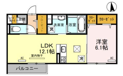 深草プロジェクト　B棟の間取り