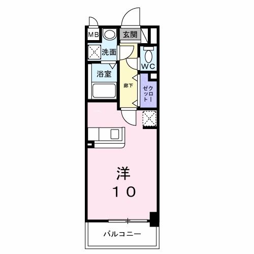 北九州市八幡西区西折尾町のマンションの間取り