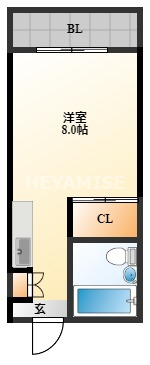 長崎市梅香崎町のマンションの間取り