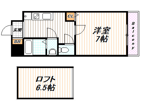 グリシーヌ京都西院の間取り