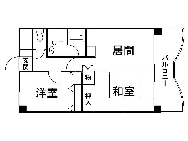 ノール中の島の間取り